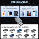 CL321-Wireless CarPlay& Adroid auto Adapter Auto-Reconnect, Supports Multiple Models