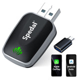 CL320-2-in-1 with USB interface Wired to Wireless CarPlay Adapter & Android Auto Adapter