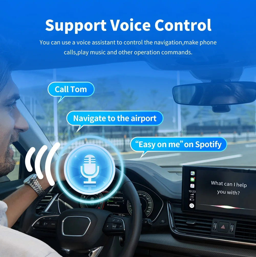 Spedal 320S 2 in 1 Wireless CarPlay Android Auto Adapter  Car Dongle Auto Connect Plug
