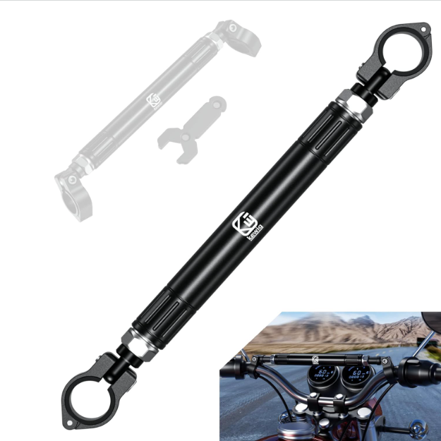 22mm Aluminum Alloy Motorcycle Balance Bar Crossbar Handlebar（black）