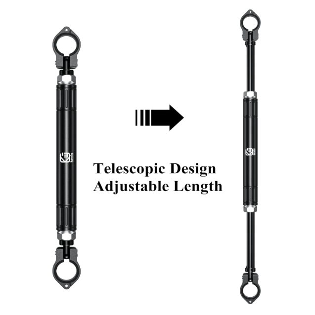 22mm Aluminum Alloy Motorcycle Balance Bar Crossbar Handlebar（black）