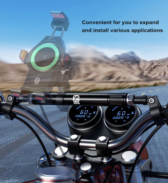 22mm Aluminum Alloy Motorcycle Balance Bar Crossbar Handlebar（black）
