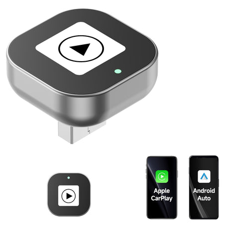 Spedal CL322-2 in 1 Wireless CarPlay Adapter, Plug & Plug Auto Connect No Delay