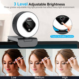 AF962-1080P Webcam with Ring Light /Tripod