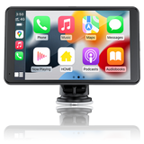 CL796N - Portable Car Stereo Wired Apple Carplay Android Auto with Dashcam