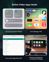 Spedal Netflix CarPlay Adapter | Wireless Car Play Smart Box with YouTube, HDMI Output, Dual WiFi, USB Media Player & OTA Upgrade | Car Video Entertainment Box for Wired CarPlay