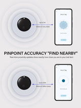 Android Smart Tags Bluetooth Tracker – 2/4-Pack , Works with Google Find My Device, Locator for Keys, Wallet Luggage For Android