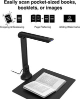 VIISAN DB8401 16MP Document Camera for Office & School, Windows/macOS Certified USB Scanner with OCR,TTS,Barcode Recognition, Fo