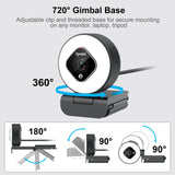 AF962-1080P Webcam with Ring Light /Tripod