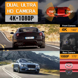 A11pro-Backup View Radar Camera IP68 Waterproof Night Vision HD and 170° Super Wide Angle Reverse Rear View Backup Camera(Black)