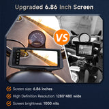 NaviCam CL876- 6.86" Multifunction Motorcycle GPS /Motorcycle Cameras