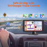 CL518-5 Inch Portable Car Stereo Wireless CarPlay with 2.5K Dashcam