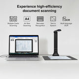 VIISAN DB8401 16MP Document Camera for Office & School, Windows/macOS Certified USB Scanner with OCR,TTS,Barcode Recognition, Fo