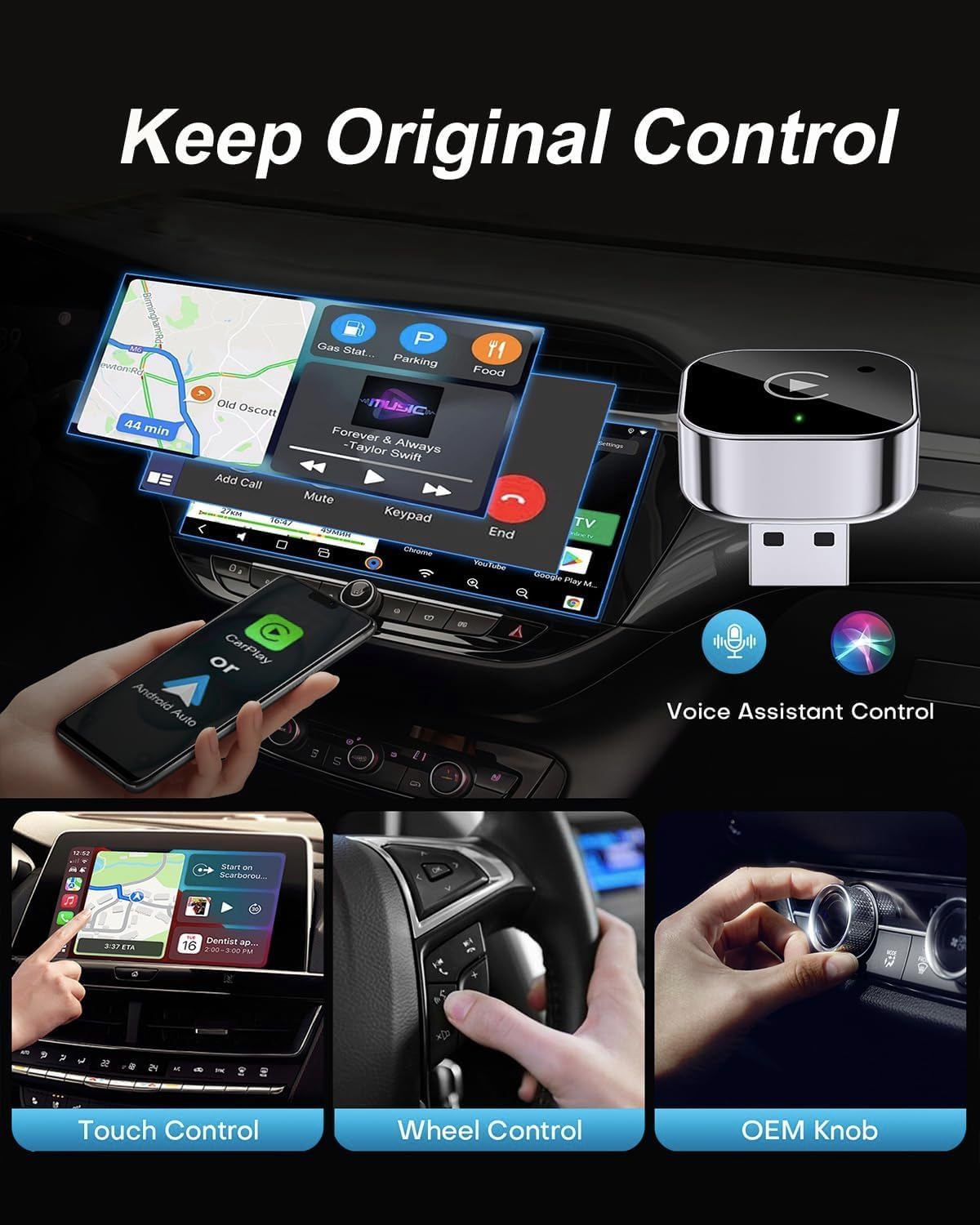 Spedal 323P Wireless Fast Auto-Connect, Compact Plug & Play for iPhone/Android, USB/USB-C, No Delay