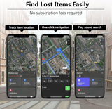 2025 Upgrade Bluetooth Smart Tracker Card -Wallet Key Bag Finder -Slim Design Works with Apple Find My (iOS Only)