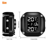 Motorcycle Tire Pressure Monitor System Waterproof -TPMS*2