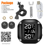 Motorcycle Tire Pressure Monitor System Waterproof -TPMS*2