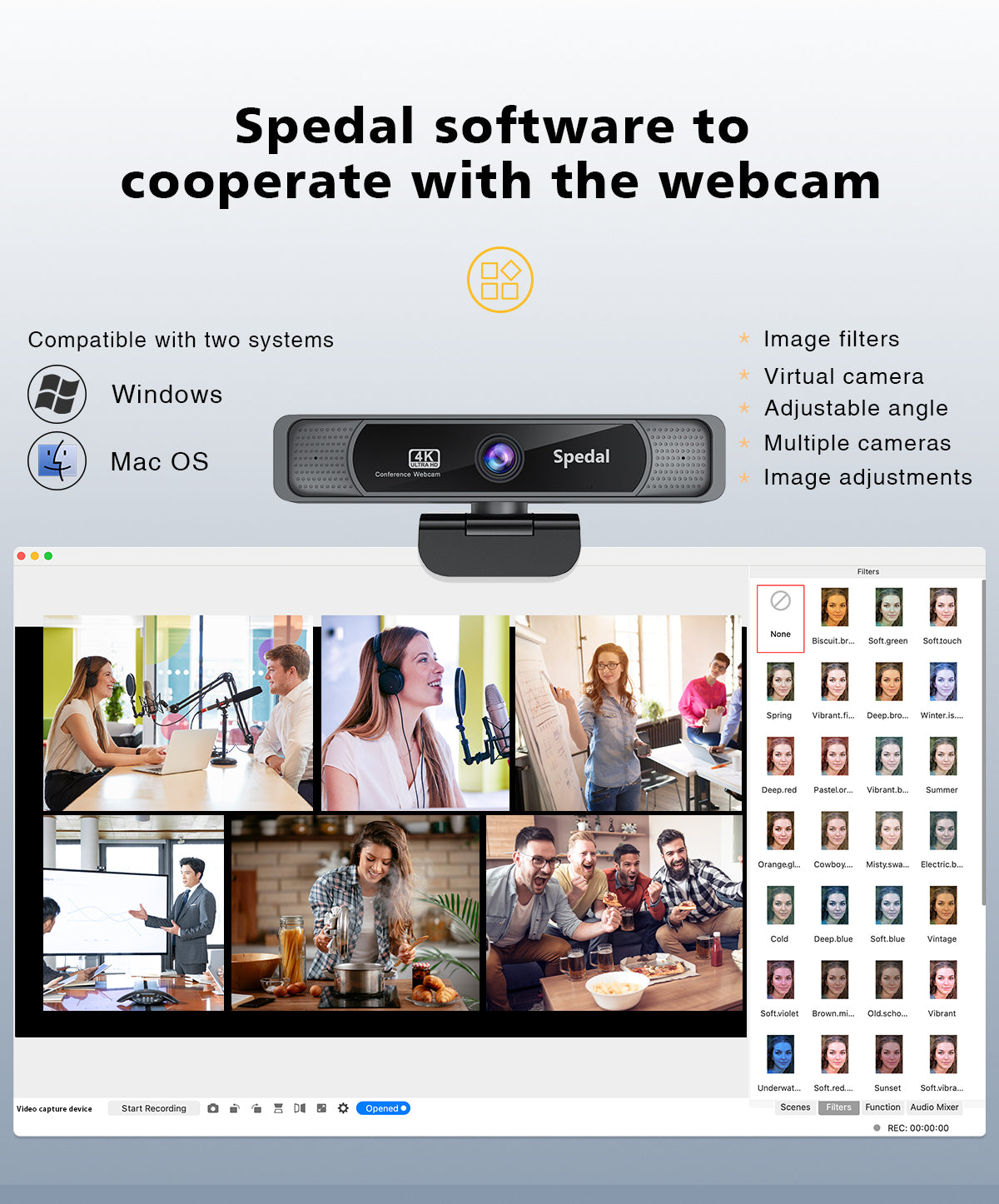 FF931-4K Webcam 120 Degree Wide Viewing with MIC – Spedal-Store